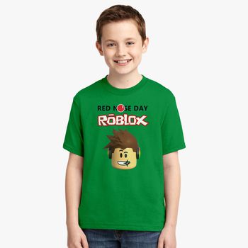 Roblox Red Nose Day Youth T Shirt Hoodiego Com - roblox t shirt green jersey