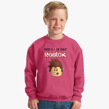 Roblox Red Nose Day Kids Sweatshirt Hoodiego Com - roblox red sweatshirt