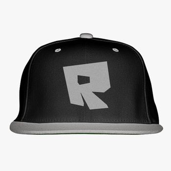 Roblox Logo Snapback Hat Embroidered Hoodiego Com - new roblox logo silver