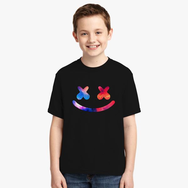 Marshmello Galaxy Youth T Shirt Hoodiego Com - t shirt roblox marshmello black