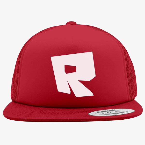 Roblox Logo Foam Trucker Hat Hoodiego Com - red roblox hat