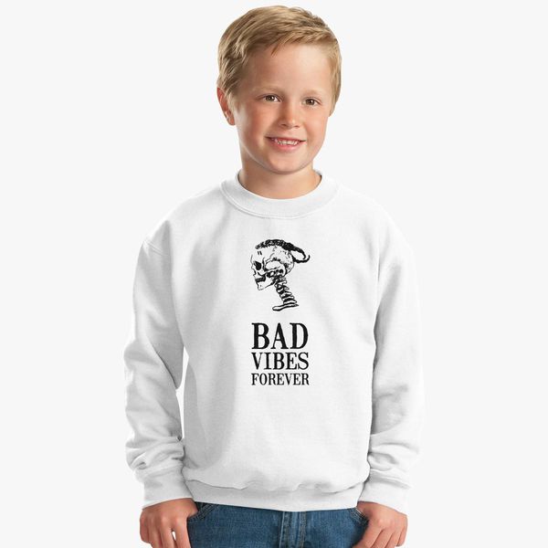 Xxxtentacion Bad Vibes Forever Kids Sweatshirt Hoodiego Com - bad vibes forever roblox id