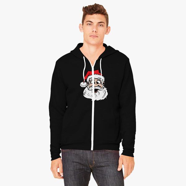 santa zip up hoodie