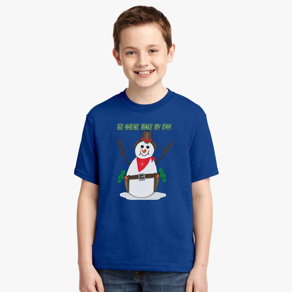Cowboy Snowman Youth T Shirt Hoodiego Com - snowman roblox t shirt design
