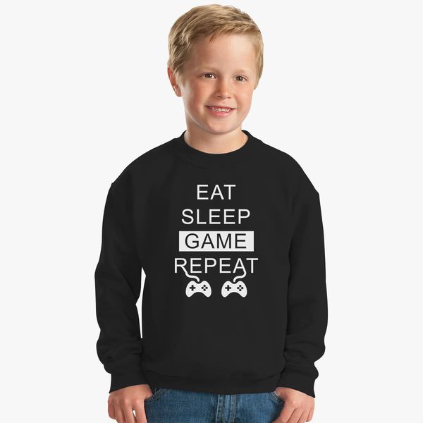 Eat Sleep Game Kids Sweatshirt Hoodiego Com - eat sleep roblox youth t shirt hoodiego com