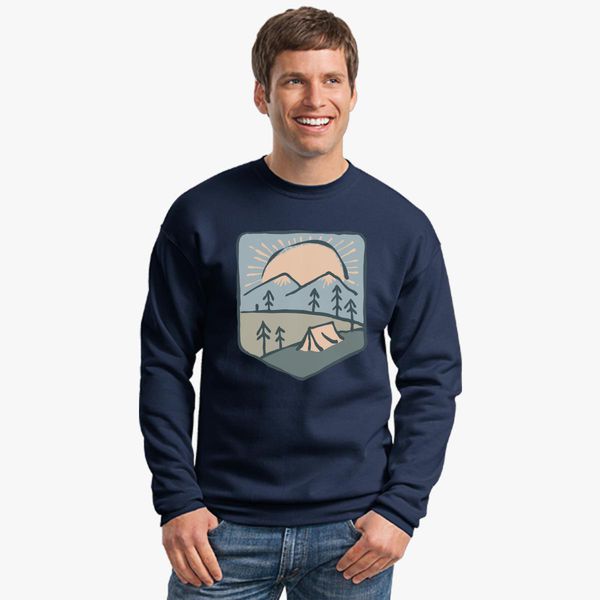 Camping Crewneck Sweatshirt | Hoodiego.com