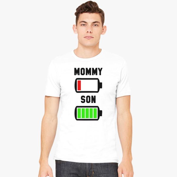 Download Low Battery Svg Mommy And Son Men S T Shirt Hoodiego Com