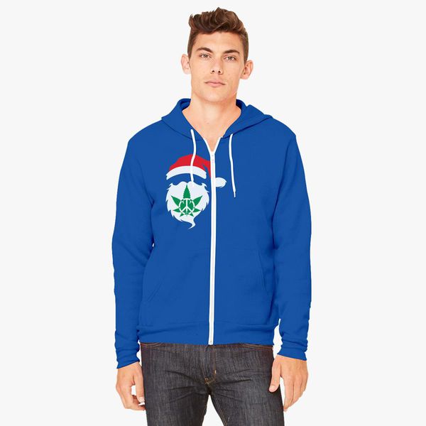 santa zip up hoodie