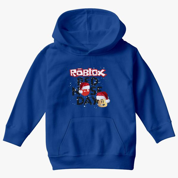Roblox Christmas Design Red Nose Day Kids Hoodie Hoodiego Com - roblox christmas jacket