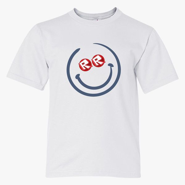 Roblox Smile Face Youth T Shirt Hoodiego Com - smiley face t shirt roblox