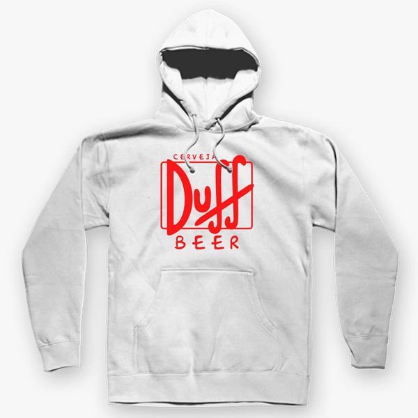 duff beer hoodie with beer holder