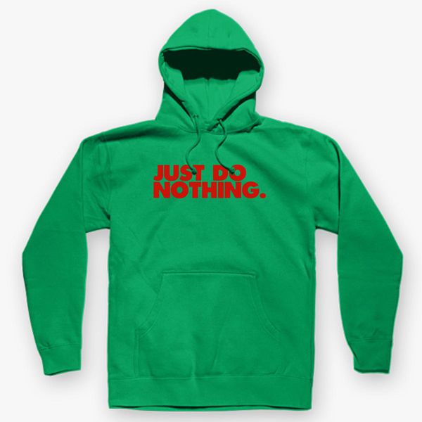 Just Do Nothing red Unisex Hoodie | Hoodiego.com